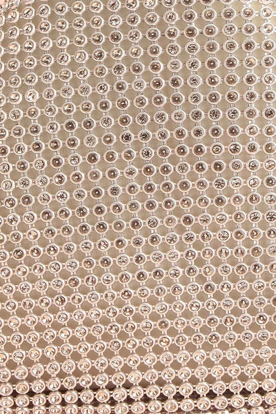 Bocal Silver Crystal Wristlet Bag | Boutique 1861 texture