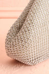 Bocal Silver Crystal Wristlet Bag | Boutique 1861 side close-up