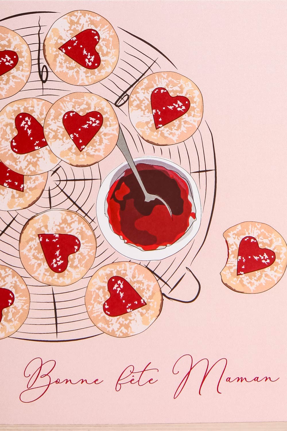 Carte Bonne Fête Maman Card | La Petite Garçonne close-up