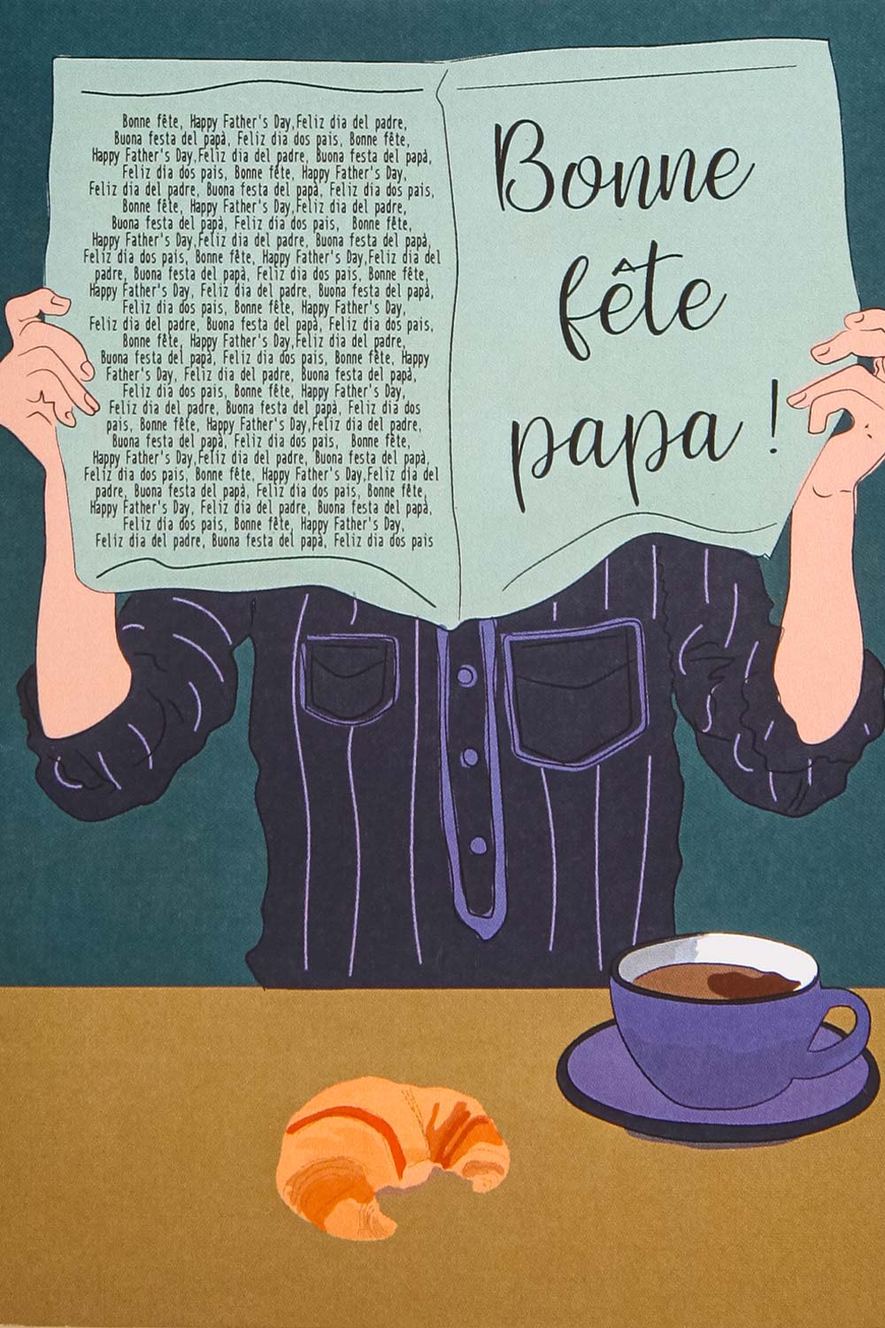 Bonne Fete Papa Card | Maison garçonne close-up