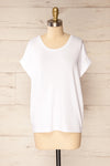 Bossugan White Round Neck T-Shirt | La petite garçonne front view
