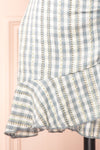 Briar Blue Short Asymmetrical Gingham Skirt | Boutique 1861 bottom
