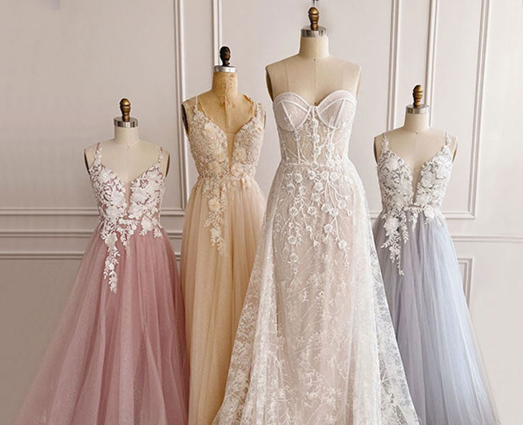 Bridal and bridesmaid dresses from Boudoir 1861