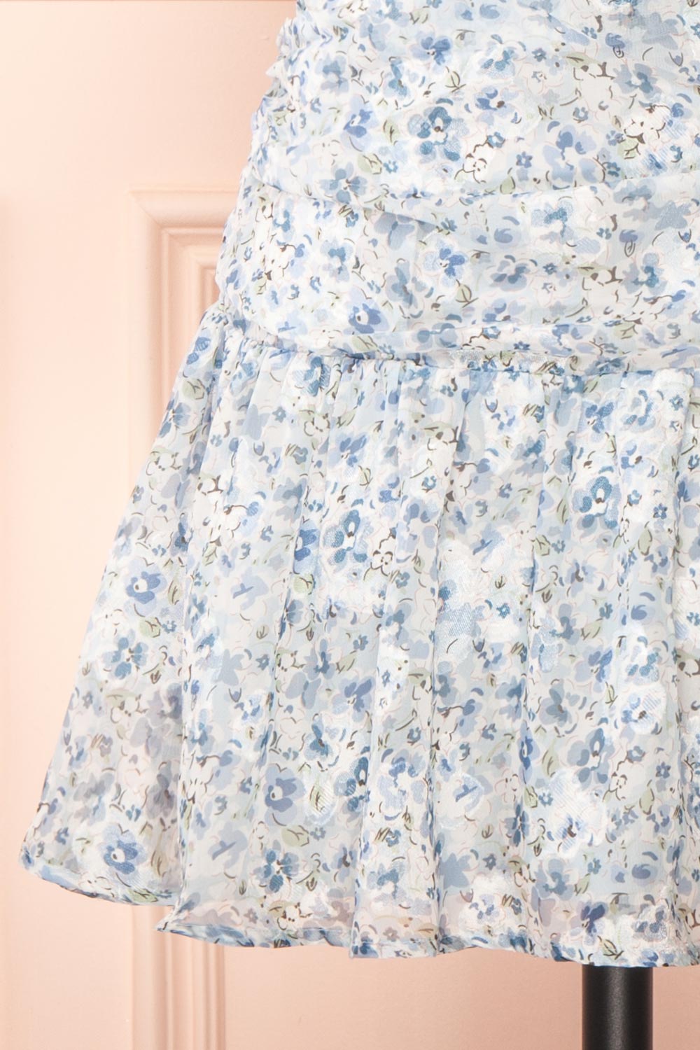 Brigdett Short Floral Dress w/ Ribbon | Boutique 1861  bottom