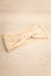 Bromley Ivory Knit Headband | La petite garçonne flat view