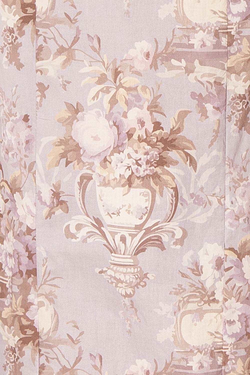 Bronwyn Straight Lavender Midi Dress with Squared Neckline | Boutique 1861 fabric 