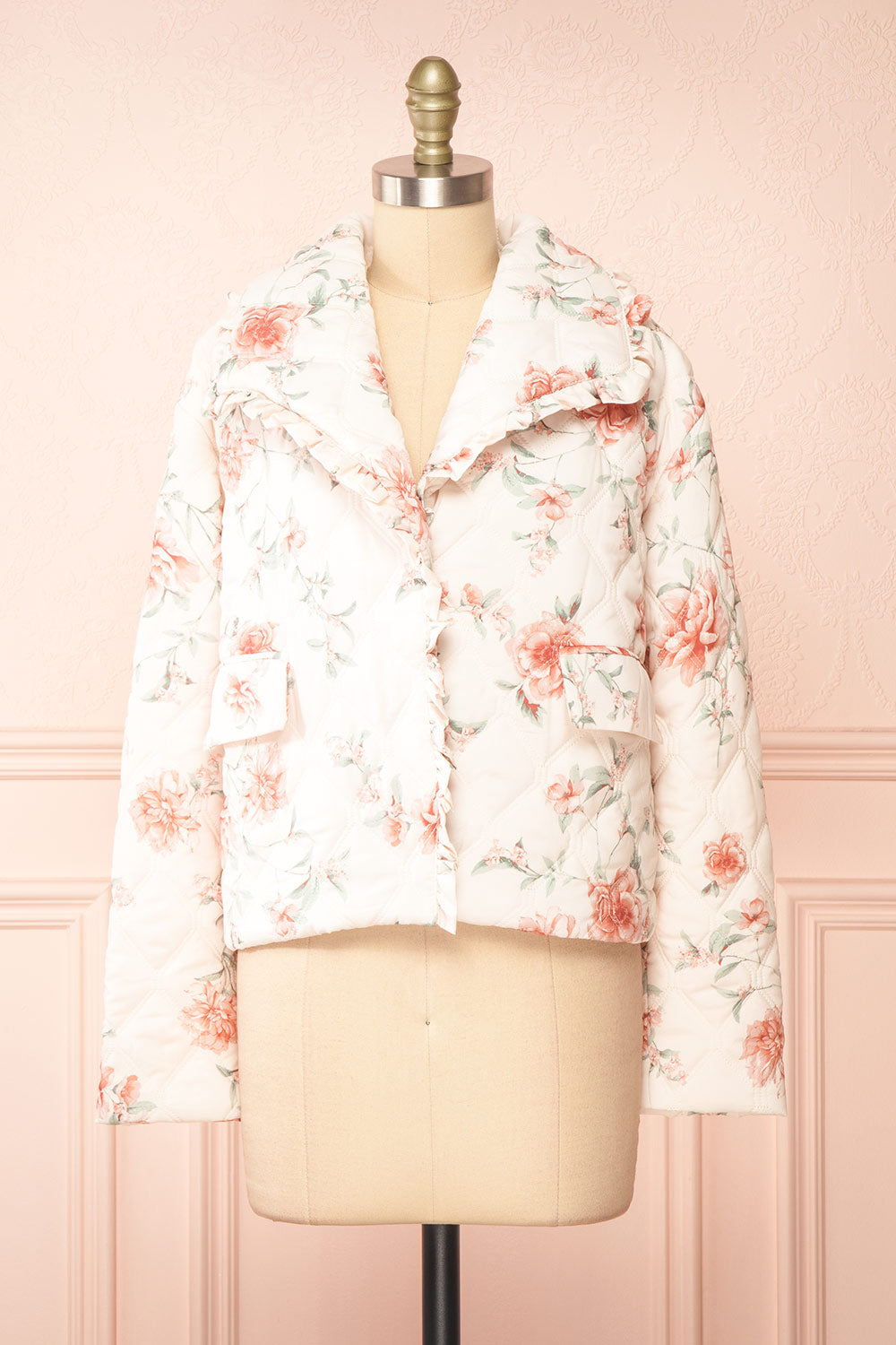 Broubie Button-up Floral Quilted Jacket | Boutique 1861 front view