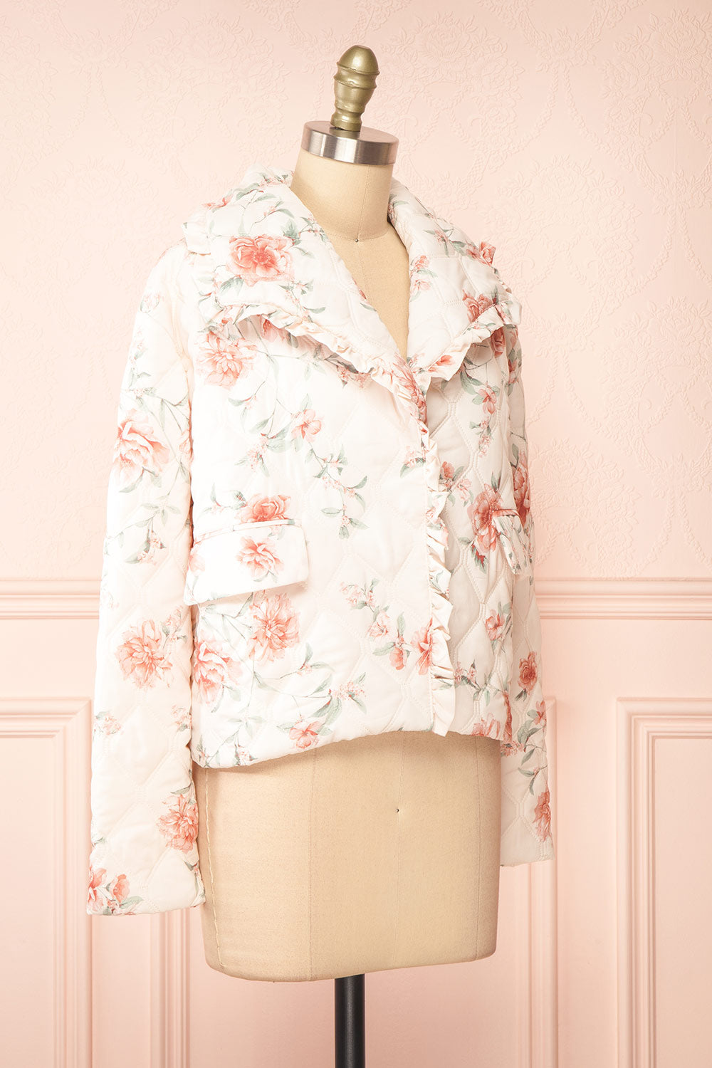 Broubie Button-up Floral Quilted Jacket | Boutique 1861 side view