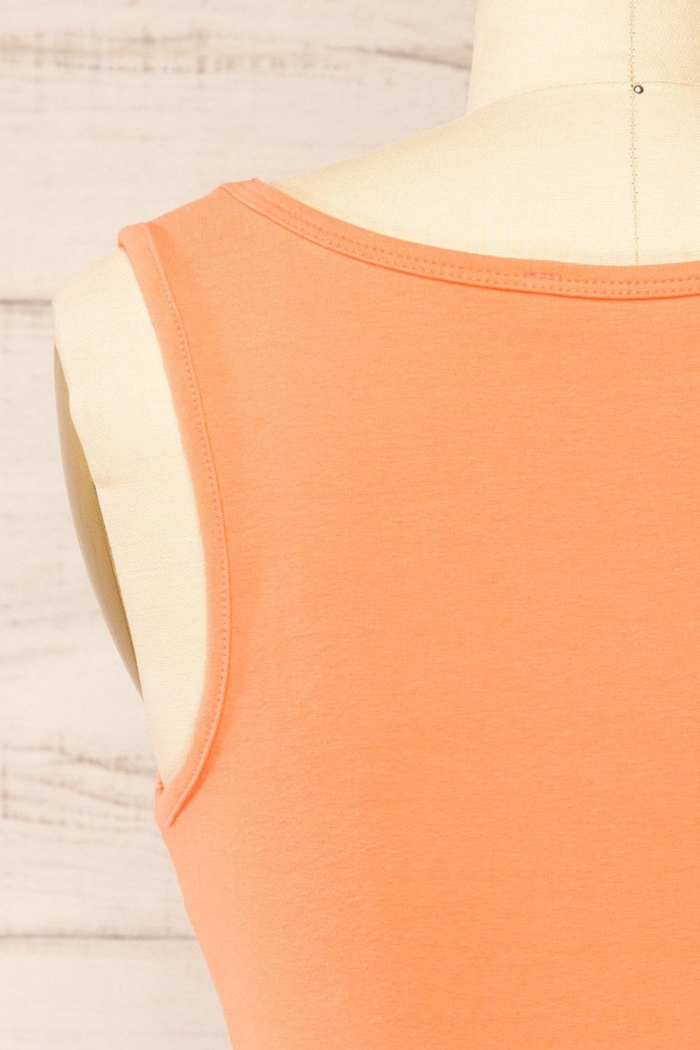 Brutus Orange Square Neck Cropped Cami | La petite garçonne  back