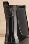 Bukavu Black Round-Toe Ankle Rain Boots | La petite garçonne back detail