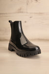 Bukavu Black Round-Toe Ankle Rain Boots | La petite garçonne front view