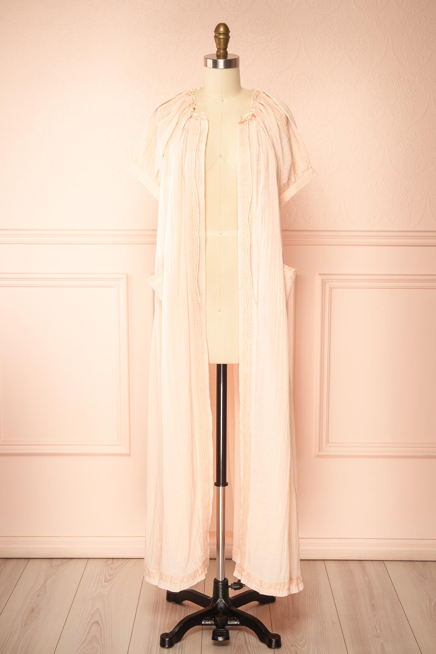 Burano | Robe de Chambre Rose avec Poches par April Cornell