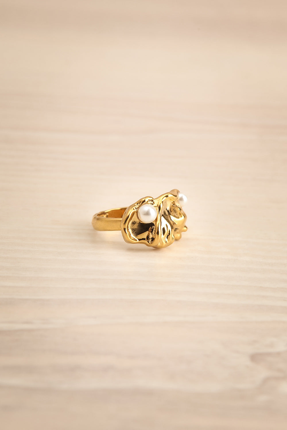 Buronoix Gold-plated Organic Ring | La petite garçonne sid eivew