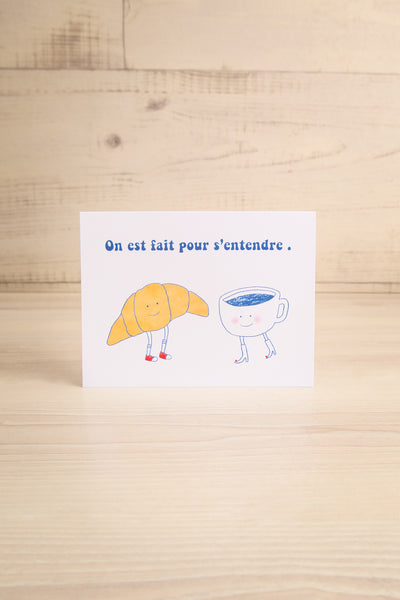 Cafe & Croissant Greeting Card | Maison garçonne
