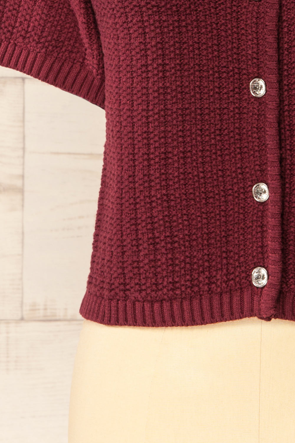 Cairns Bourgogne | Haut Boutonné en Tricot