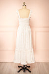 Caitline White Floral Maxi Dress | Boutique 1861 back view