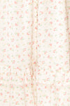 Caitline White Floral Maxi Dress | Boutique 1861 fabric