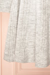 Calandra Short Grey Wool Dress w/ Black Bows | Boutique 1861 bottom close-up