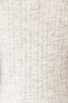 Calandra Short Grey Wool Dress w/ Black Bows | Boutique 1861 texture