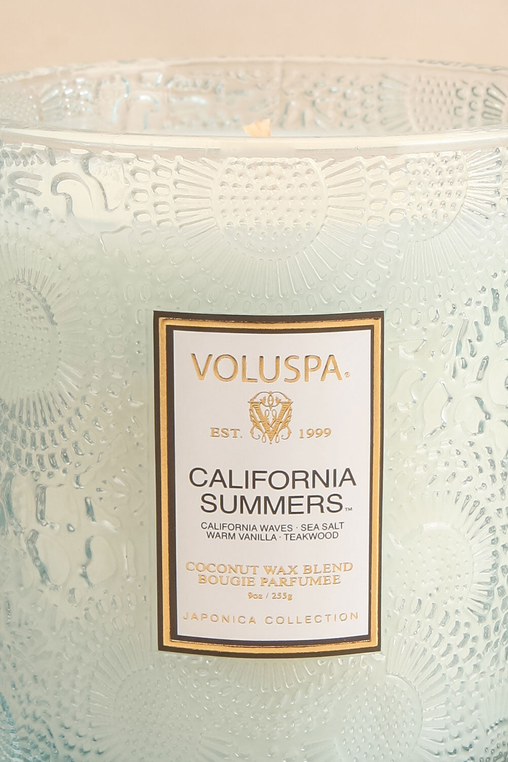California Summers Classic Candle | Maison garçonne close-up