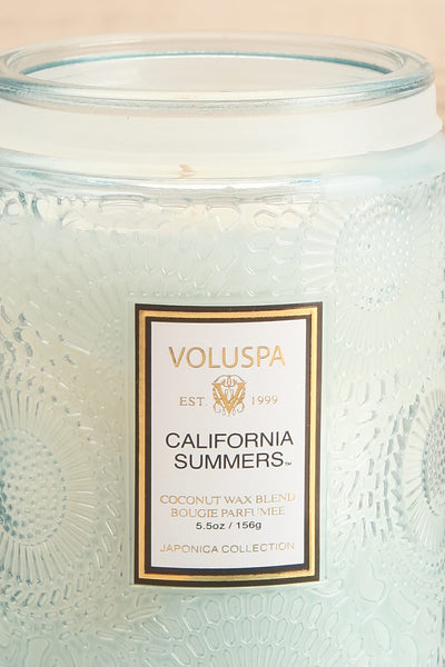 California Summers Small Jar Candle | Maison garçonne open close-up