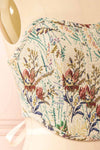Caligula Bustier Corset Top w/ Lace Up Back | Boutique 1861 side close-up