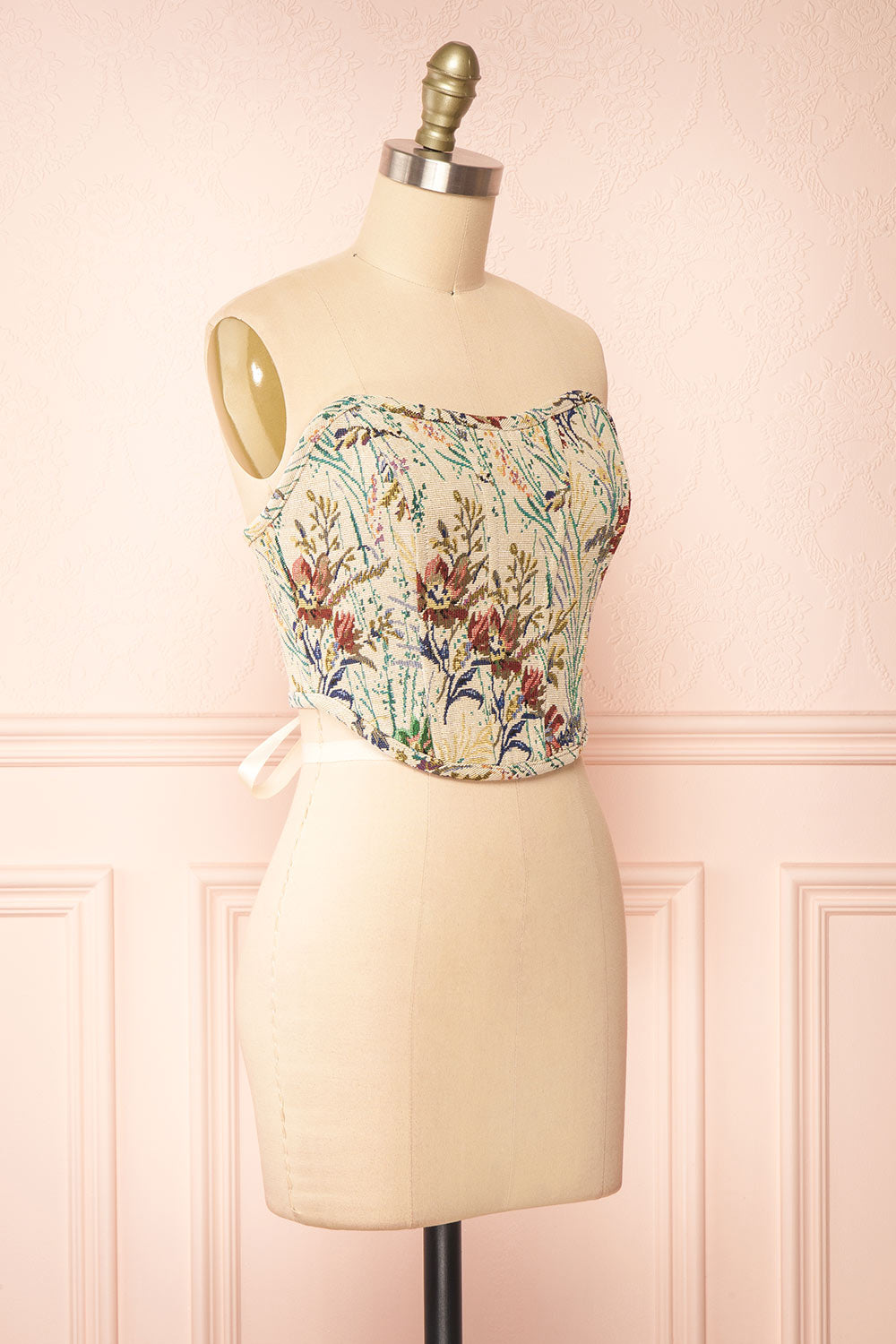 Vintage Lace Embroidery Bustier  Lace corset top, Bustier, Corset fashion