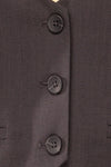 Callum Grey Tailored Vest | La petite garçonne fabric