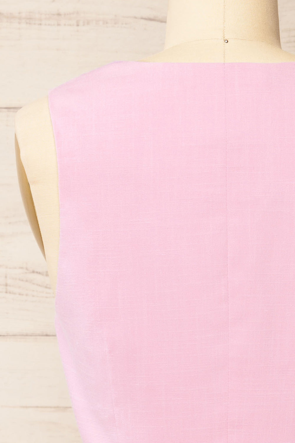 Callum Pink Tailored Vest | La petite garçonne back