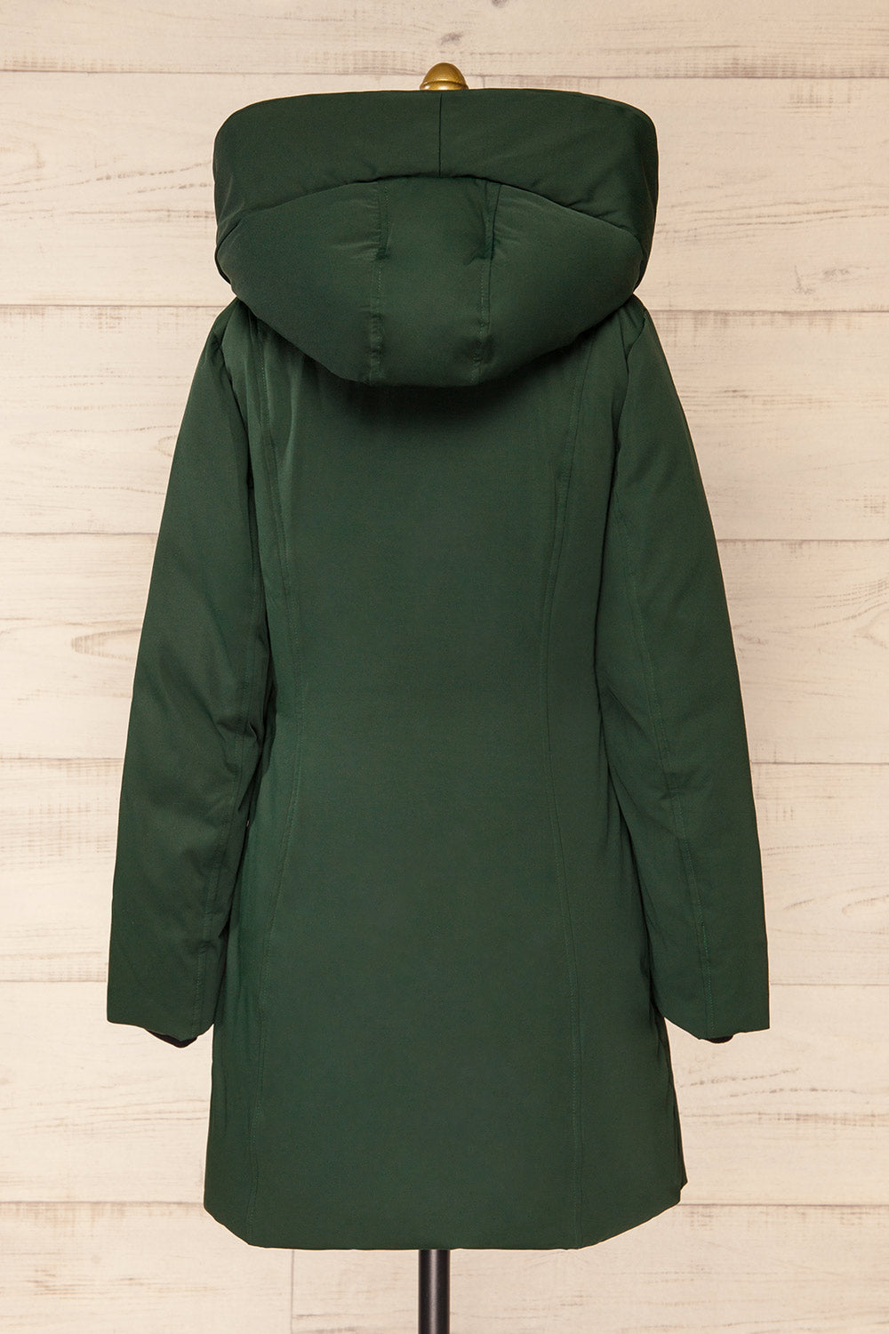 Camelia Green Quilted Soia&Kyo Parka w/ Hood | La Petite Garçonne back view