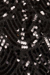 Campeche Cropped Halter Top w/ Black Sequins | La petite garçonne  fabric