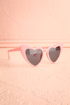 Cancun Pink Matte Heart-Shaped Sunglasses | Boutique 1861 side view