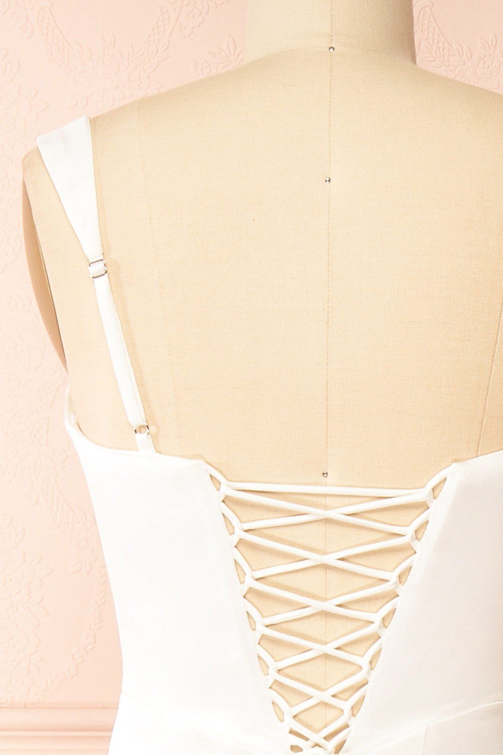 Carissa Satin Wedding Dress with Lace-Up Back | Boudoir 1861 back