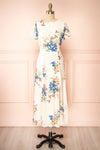 Carolina Floral Midi Dress w/ Slit | Boutique 1861 front view