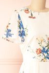 Carolina Floral Midi Dress w/ Slit | Boutique 1861  side