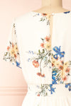 Carolina Floral Midi Dress w/ Slit | Boutique 1861  back