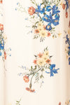 Carolina Floral Midi Dress w/ Slit | Boutique 1861  fabric