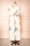 Carolina Floral Midi Dress w/ Slit | Boutique 1861 back plus size