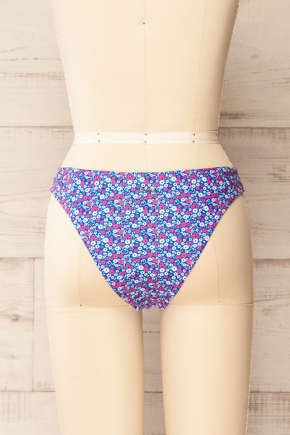 Carora Floral Blue Bikini Bottom | La petite garçonne  back view
