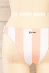 Carora Stripes Pink Striped Bikini Bottom | La petite garçonne back