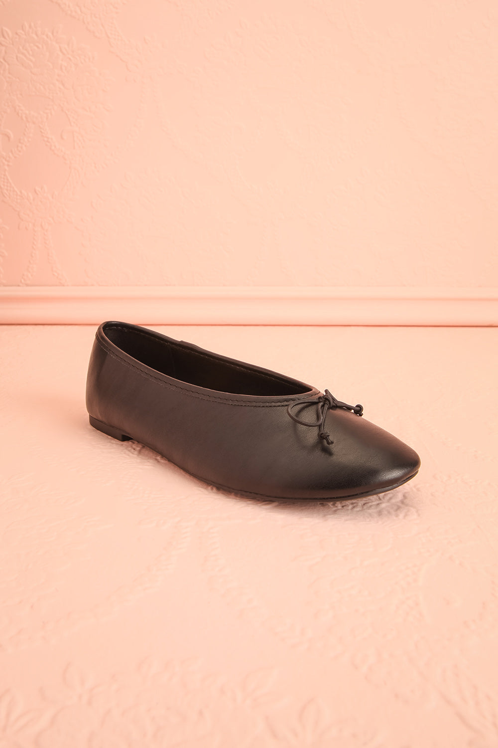 Carry Noir | Ballerines en Faux Cuir