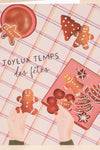 JOYEUX TEMPS DES FETES BISCUITS card close-up