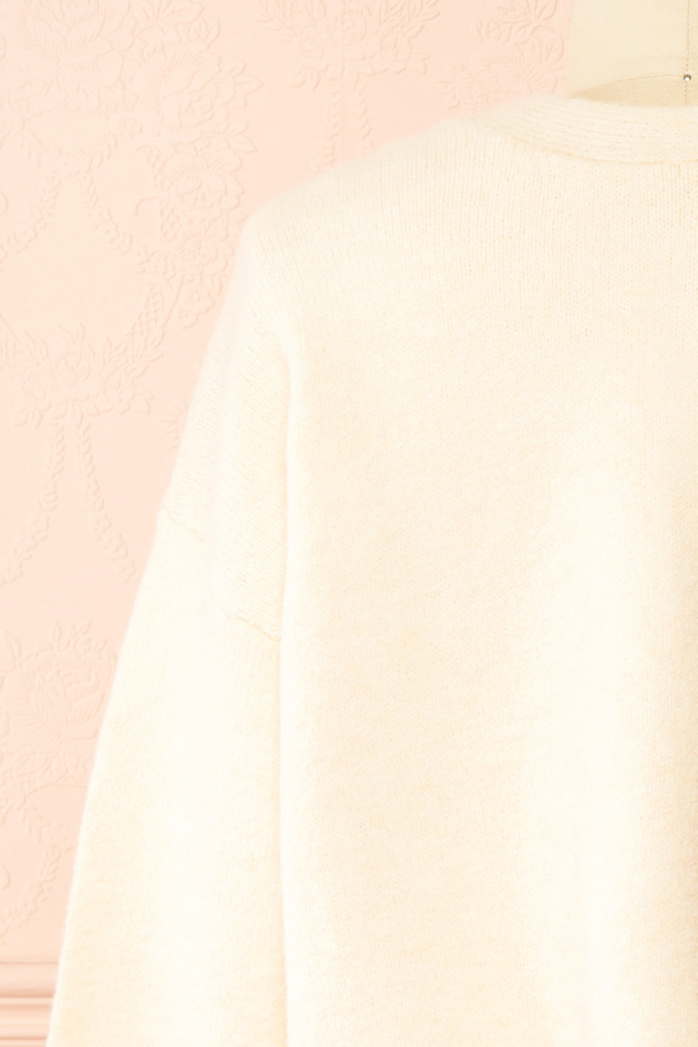 Cassiopee Beige Cardigan with Bows | Boutique 1861 back