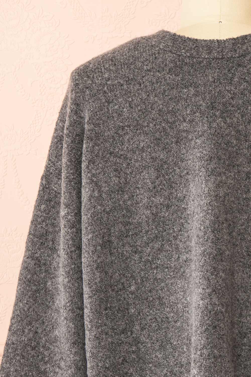 Cassiopee Grey Cardigan with Bows | Boutique 1861 back