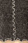 Castries Black & White Long Sleeve Top w/ Frills | La petite garçonne fabric