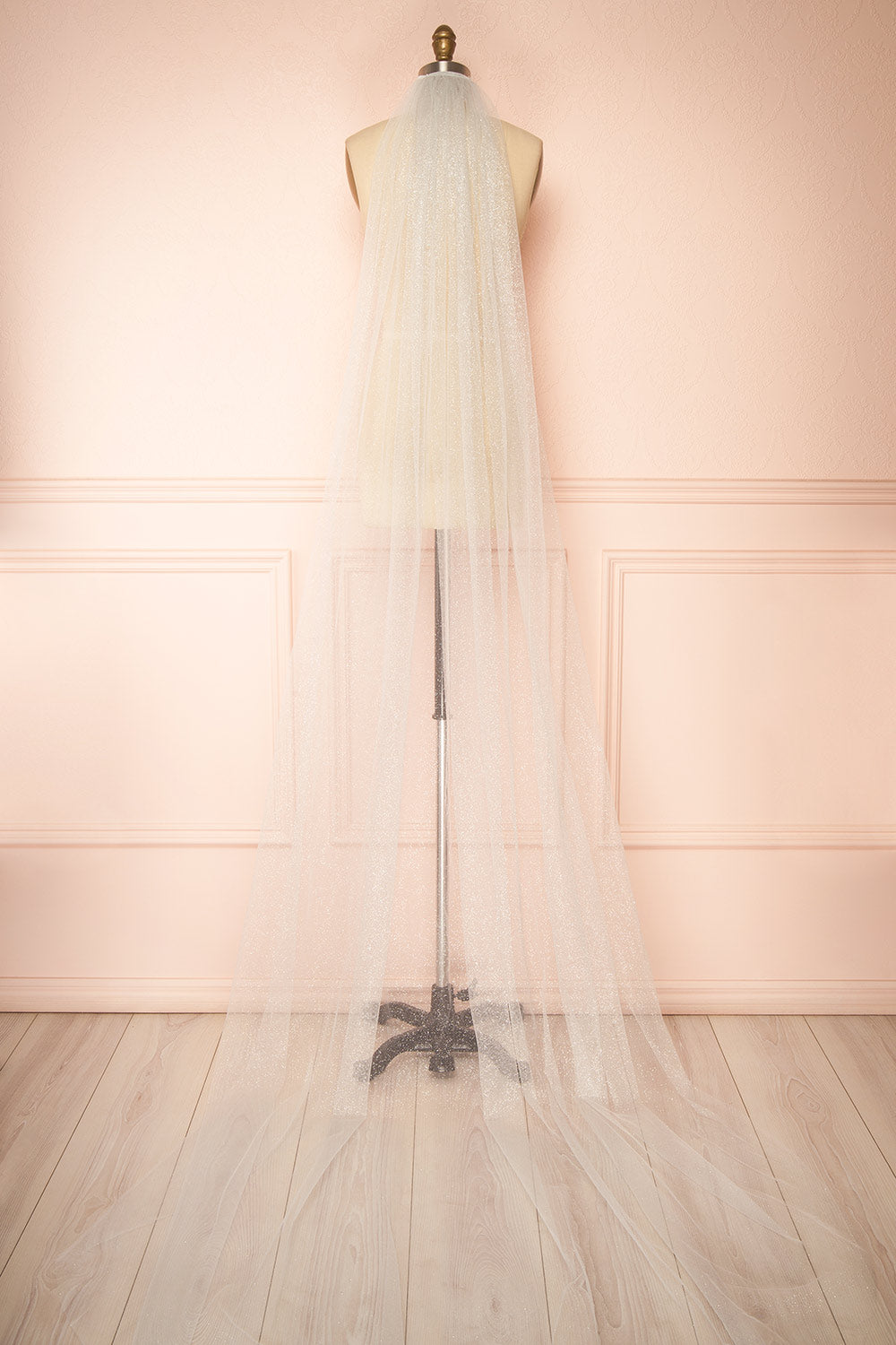 Celestia Long Sparkling White Veil | Boudoir 1861