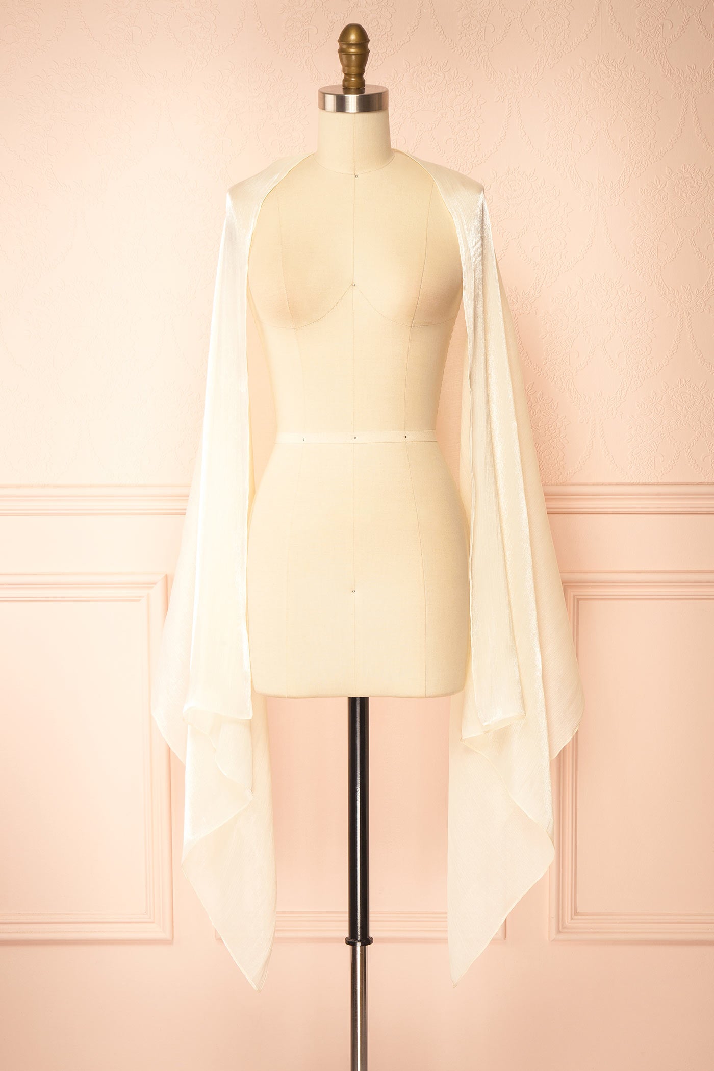 Cerelia Beige Shimmery Shawl | Boutique 1861 view