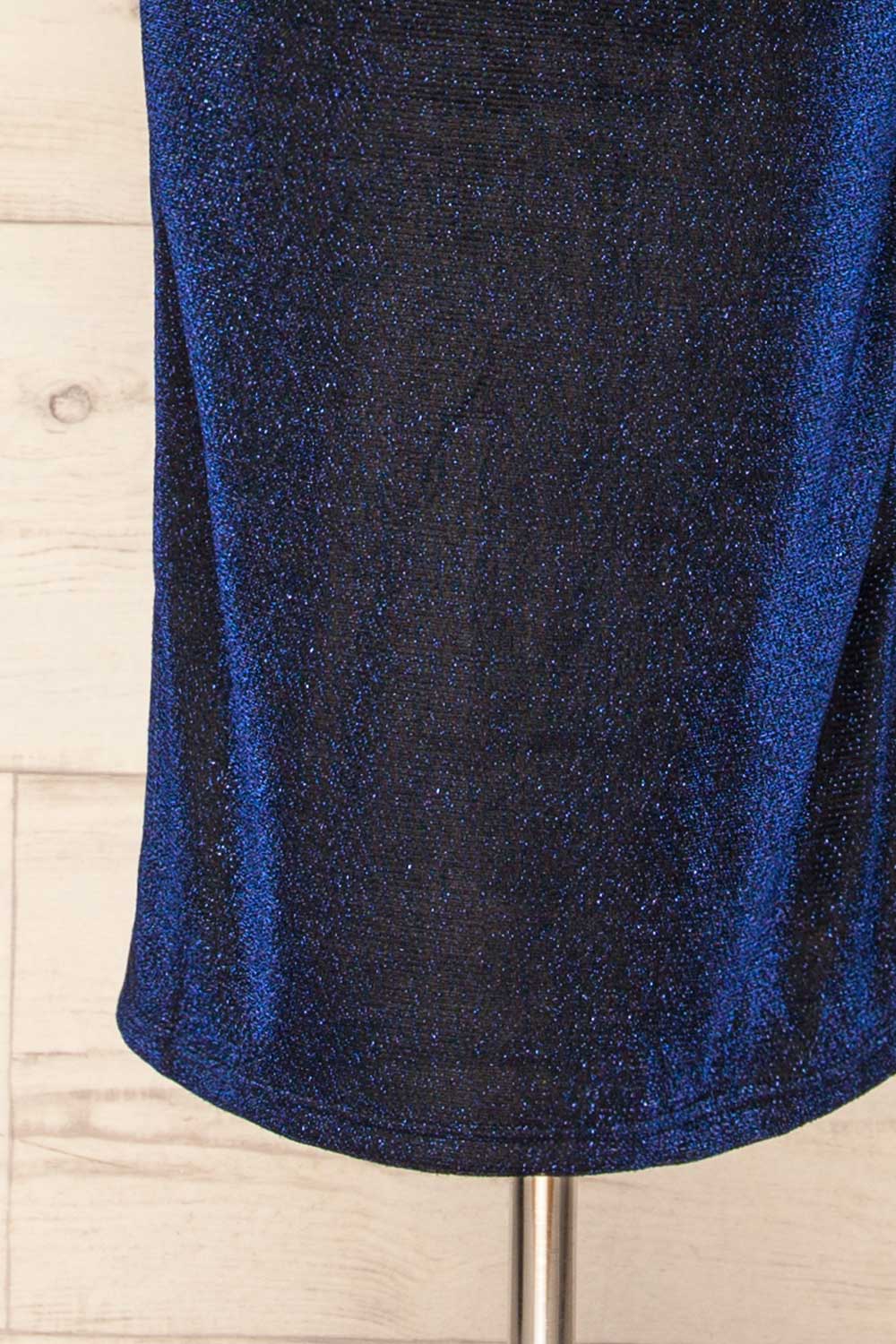 Certika Sparkly Navy Mesh Maxi Dress | La petite garçonne bottom