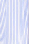 Chandler Cropped Striped Blue Shirt | La petite garçonne fabric