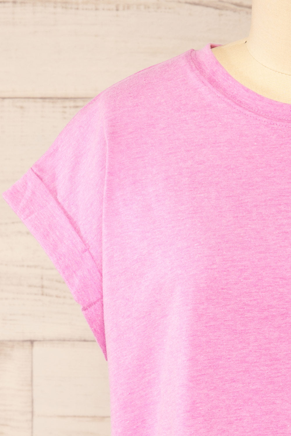 Cheddington Pink Cropped T-Shirt | La petite garçonne  front 